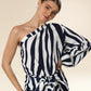 Bold Blue Safari Glam Dress