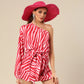 Bold Pink Safari Glam Dress