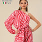 Bold Pink Safari Glam Dress