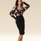 Bouquet Bloom Fitted Glam Dress