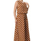 Caramel Charm Dottie Dress