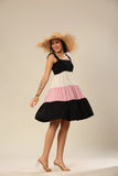 Charcoal Haze Color Block Dress