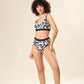 Cheetah Chic In Monochrome Swim Wear