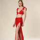 Cherry Crested Bikini Trio Set