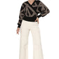 Chick Black Geometry Charm Top