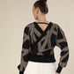 Chick Black Geometry Charm Top