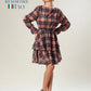 Cocoa Charm Checked Dress