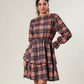 Cocoa Charm Checked Dress
