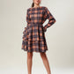 Cocoa Charm Checked Dress