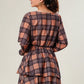 Cocoa Charm Checked Dress