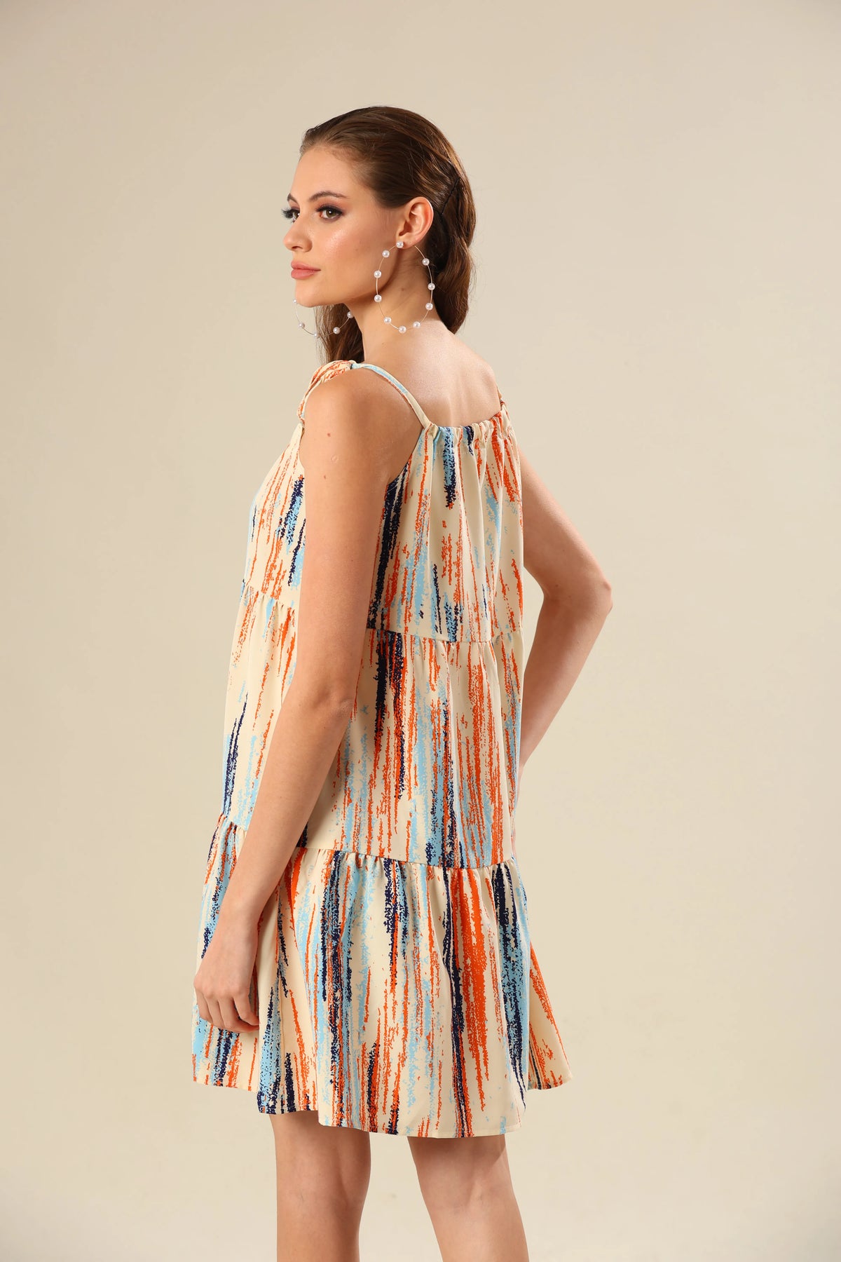 Color Bust Spaghetti Shift Delight Dress