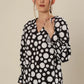 Contemporary Dots Compressed Sleeve Charm Top