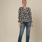 Contemporary Dots Compressed Sleeve Charm Top