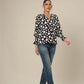 Contemporary Dots Compressed Sleeve Charm Top