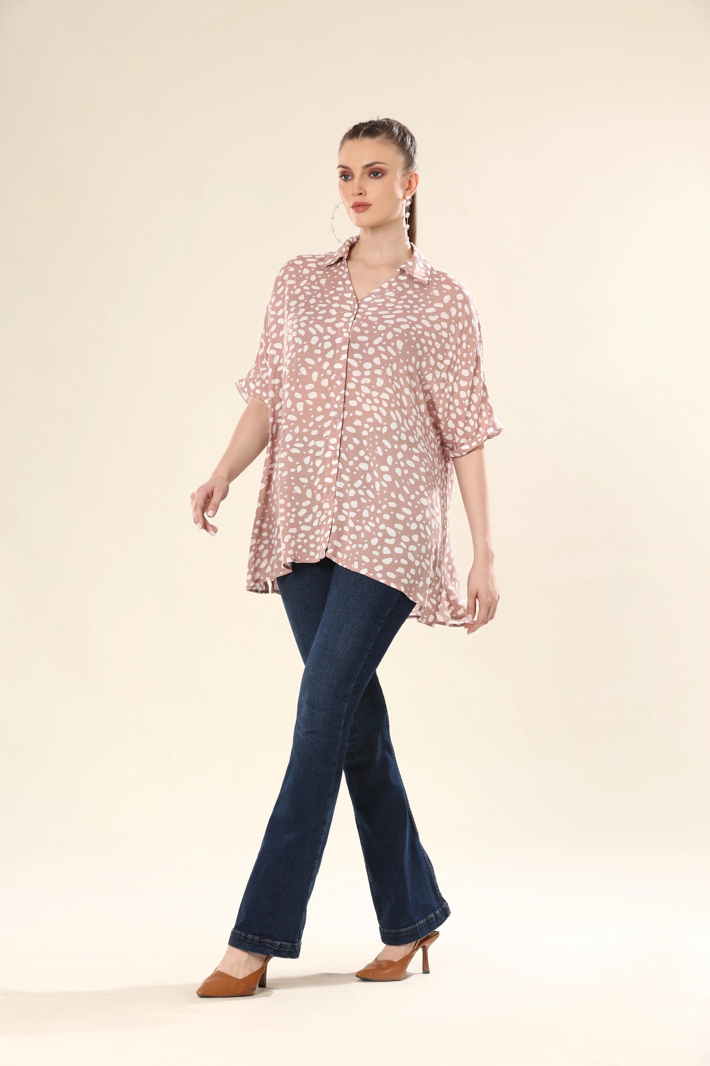 Cotton Candy Leopard Twit Chic Shirt