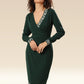 Deep Forest Geometry Elegance Dress