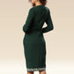Deep Forest Geometry Elegance Dress