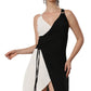 Dual Tone Sway Wrap Dress