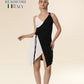 Dual Tone Sway Wrap Dress
