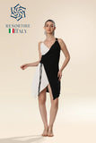 Dual Tone Sway Wrap Dress