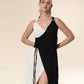 Dual Tone Sway Wrap Dress