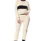 Dynamic Stripes In Black & Beige Co-ord Set