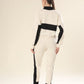 Dynamic Stripes In Black & Beige Co-ord Set