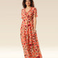 Enchanting Lotus Ruffle Dress