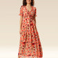Enchanting Lotus Ruffle Dress