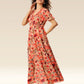Enchanting Lotus Ruffle Dress