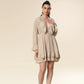 Ethereal Elegance Lace Cascade Dress
