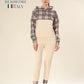 Fashionable Checks In Modern Beige Plaid Co-ord Set