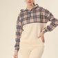 Fashionable Checks In Modern Beige Plaid Co-ord Set