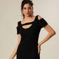 Fierce Femme Fatal Black Out Style Dress