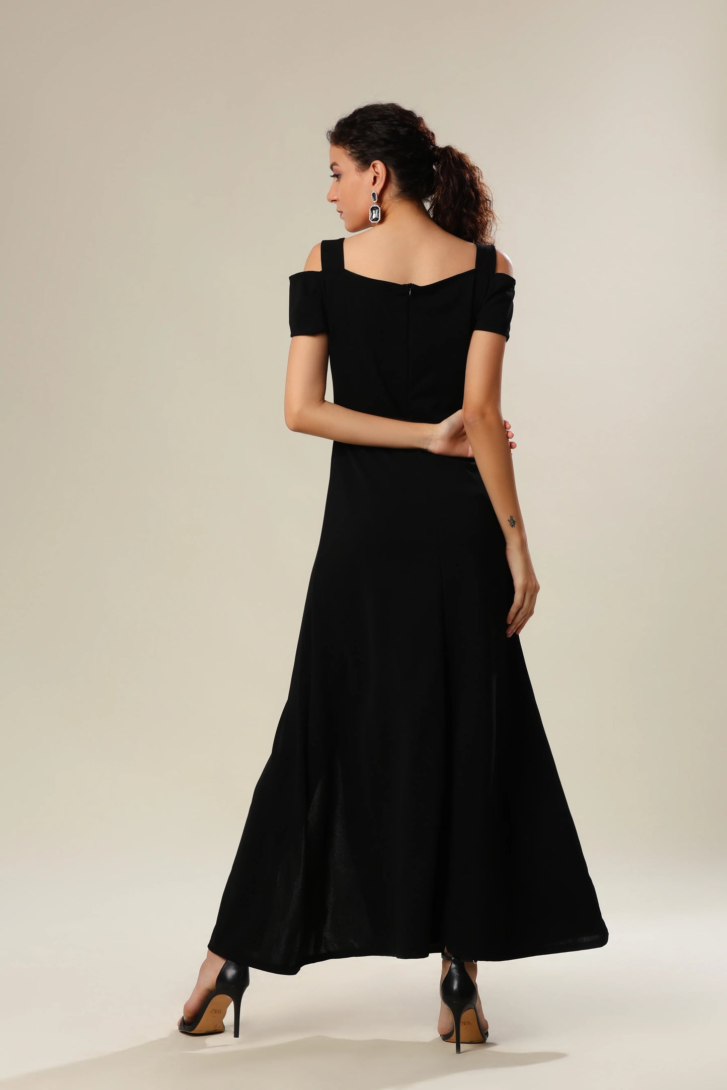 Fierce Femme Fatal Black Out Style Dress