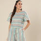 Forest Stripe Ensemble Romper
