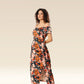 Garden Glam Slit Bodycon Ensemble Dress