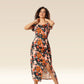 Garden Glam Slit Bodycon Ensemble Dress