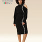 Geometric Gala Off-Shoulder Stunner Dress