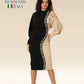 Geometric Gala Off-Shoulder Stunner Dress