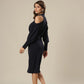 Geometric Gala Off-Shoulder Stunner Dress