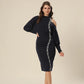 Geometric Gala Off-Shoulder Stunner Dress