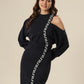 Geometric Gala Off-Shoulder Stunner Dress
