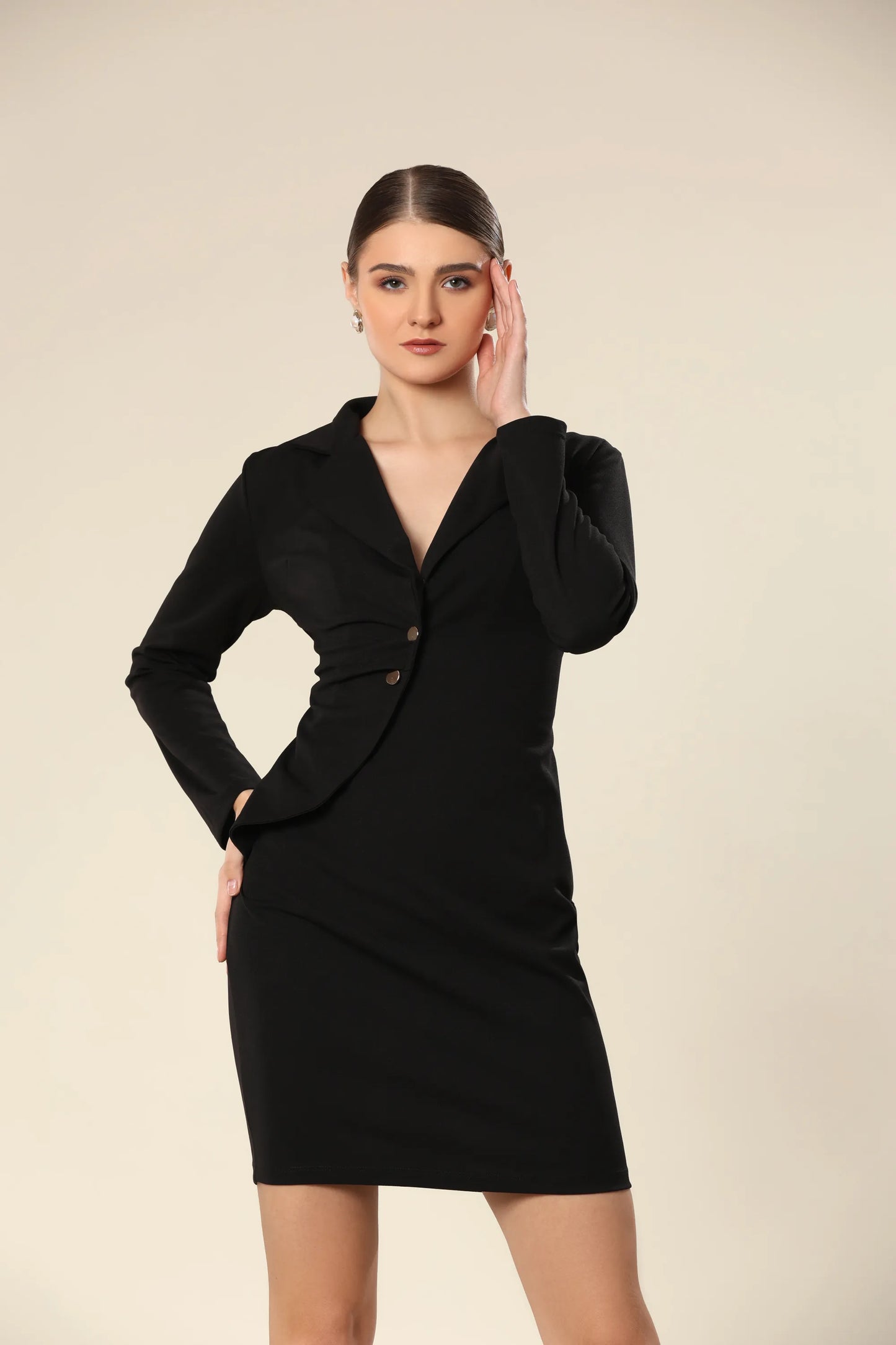 Glamour With Gold Embellishments Dress