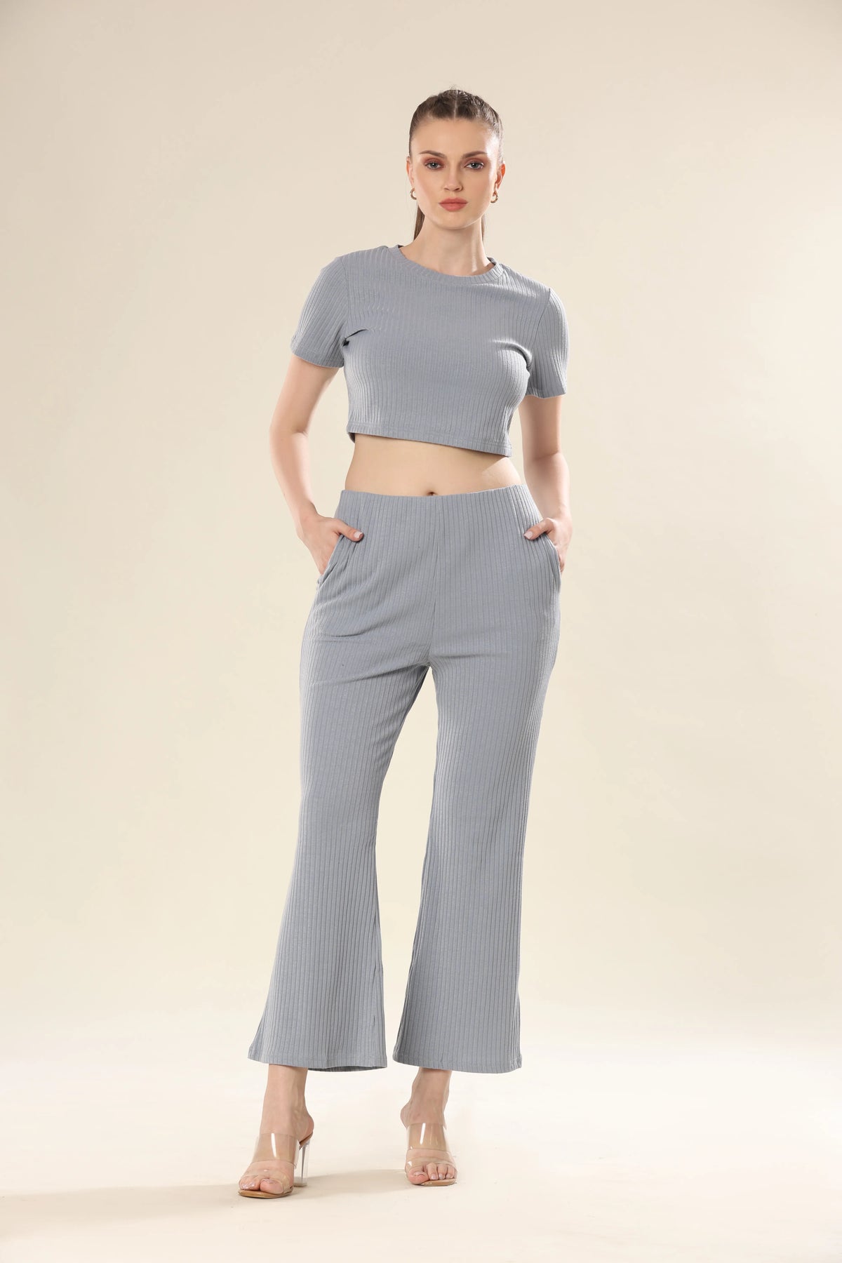 Gray Skyline Night Wear Chic