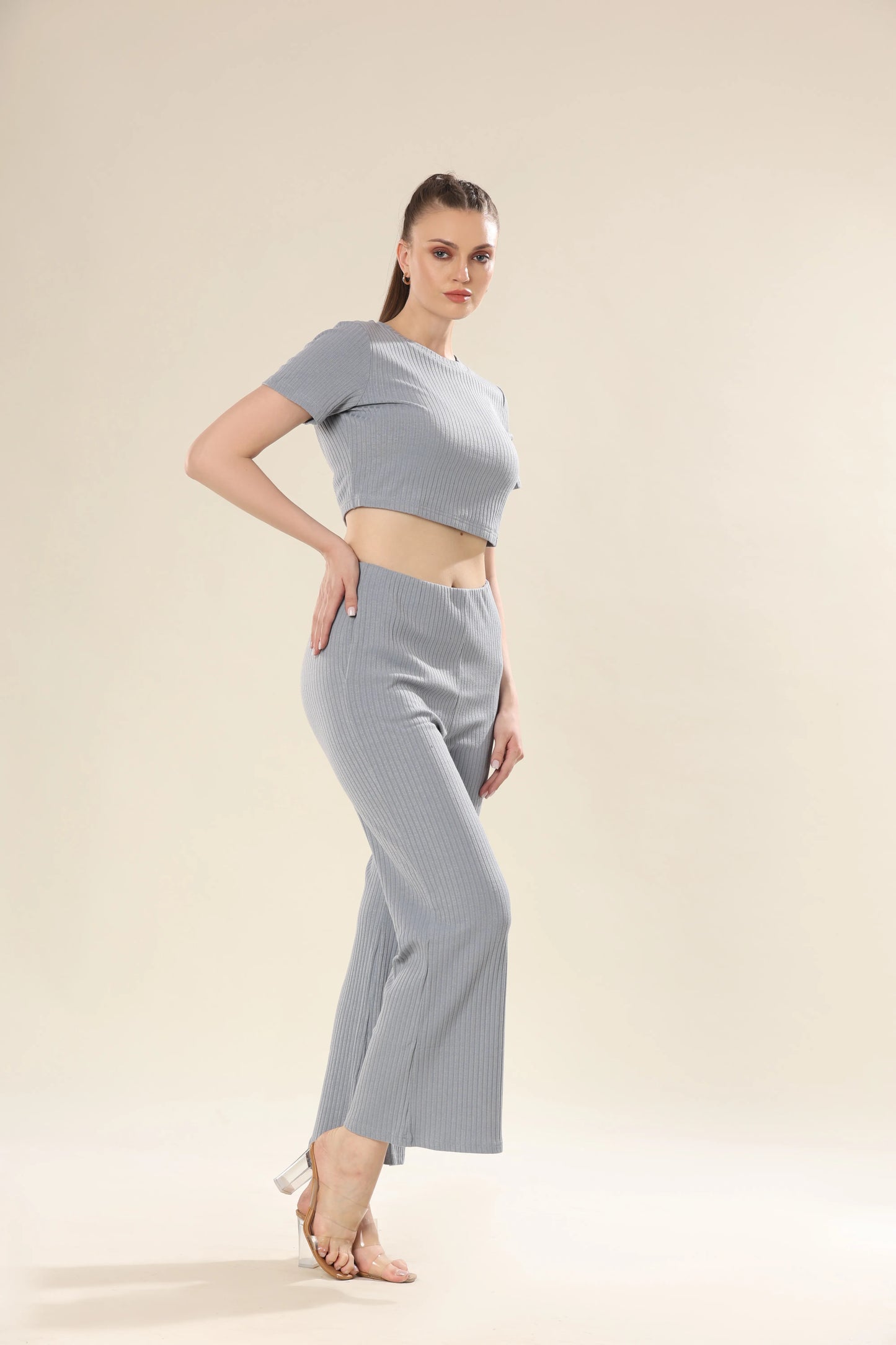 Gray Skyline Night Wear Chic
