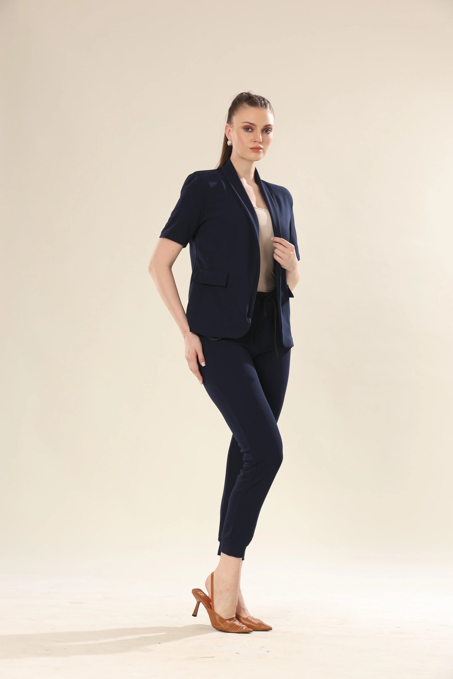 Indigo Infusion Blazer & Pant Ensemble