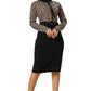 Kaleidoscopic Elegance Geometric Party Dress With Belt