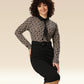 Kaleidoscopic Elegance Geometric Party Dress With Belt