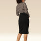Kaleidoscopic Elegance Geometric Party Dress With Belt